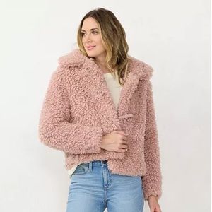 Lauren Conrad Fuzzy Coat